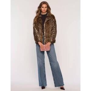 NEW HEARTLOOM shireen bonded jacket in leopard